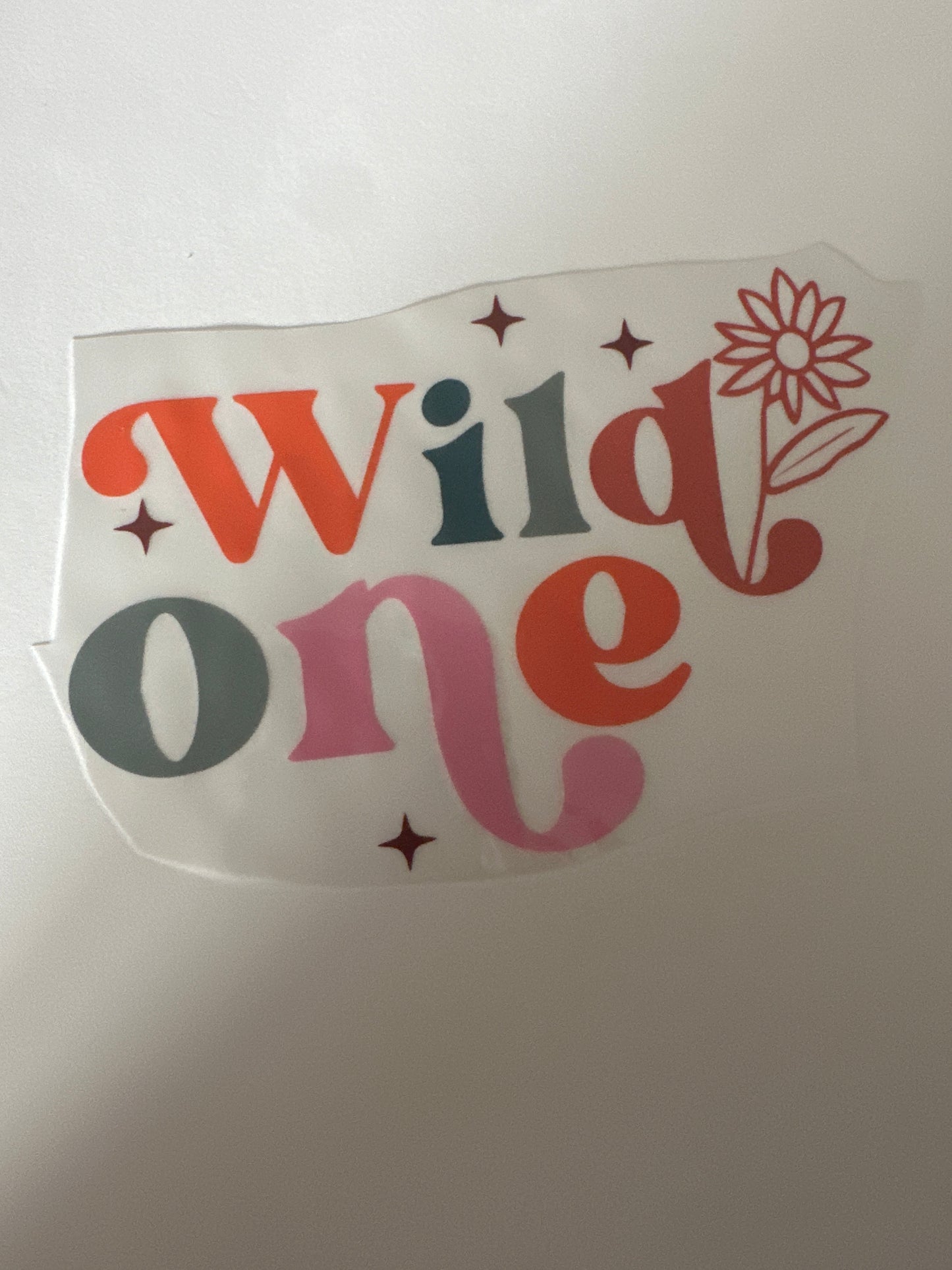 Wild one kid’s shirt transfer