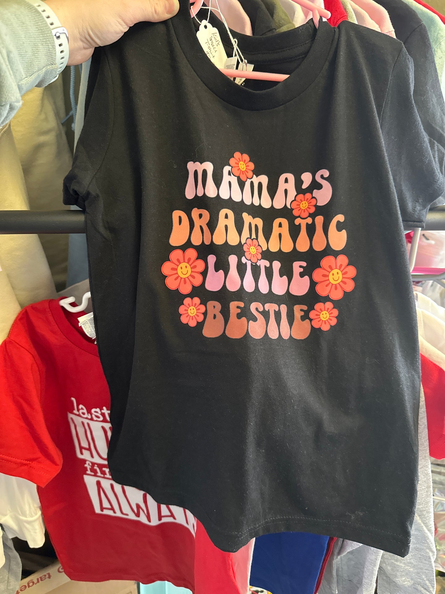 Bella Canvas Black T Shirt kid’s size small (6-8) Dramatic Bestie