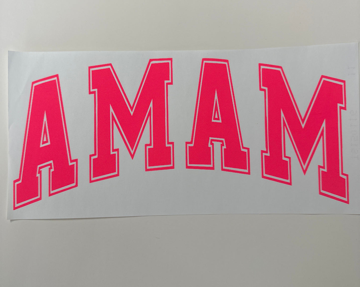 Neon Pink Mama Shirt Transfer