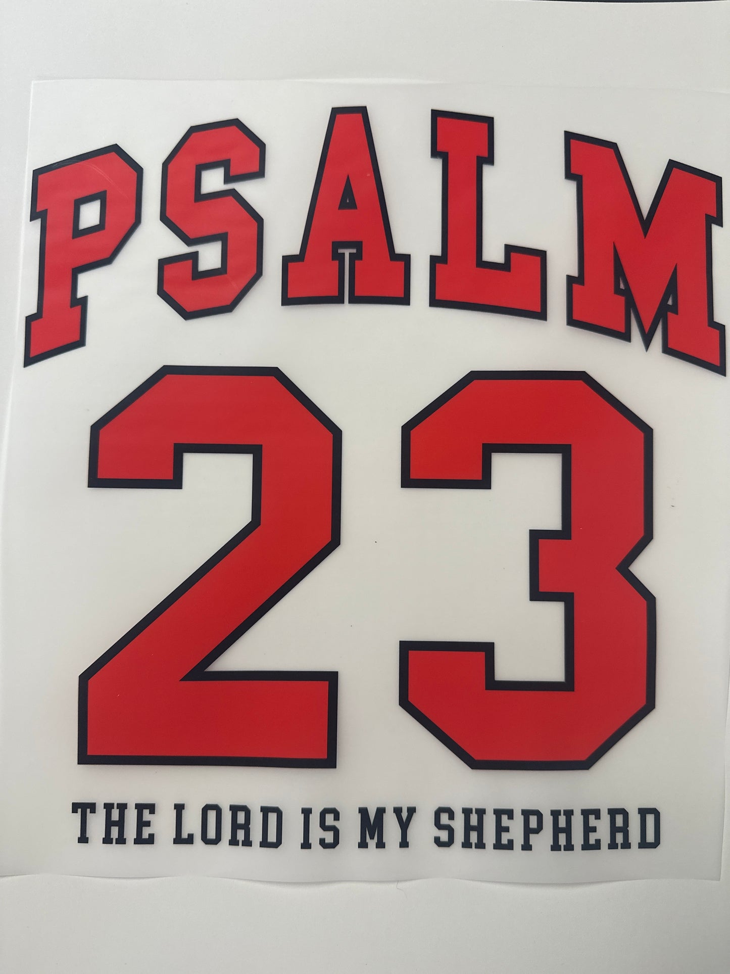 Psalm 23 Shirt Transfer