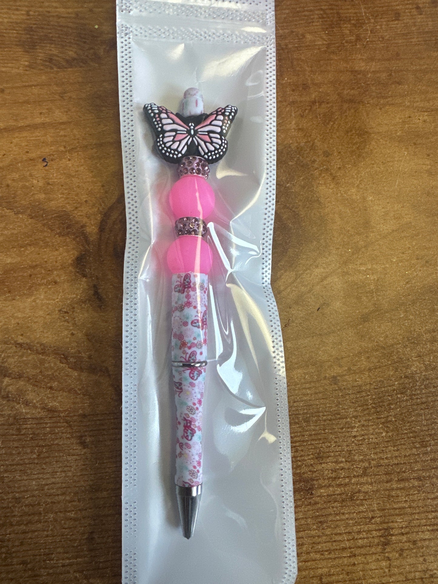 Pink Butterfly Pen