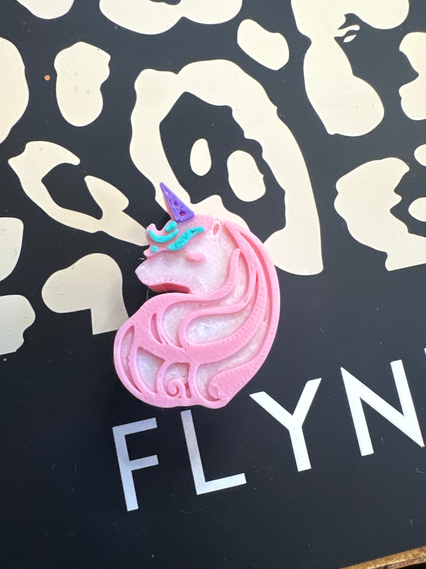 Pink Unicorn Straw Topper