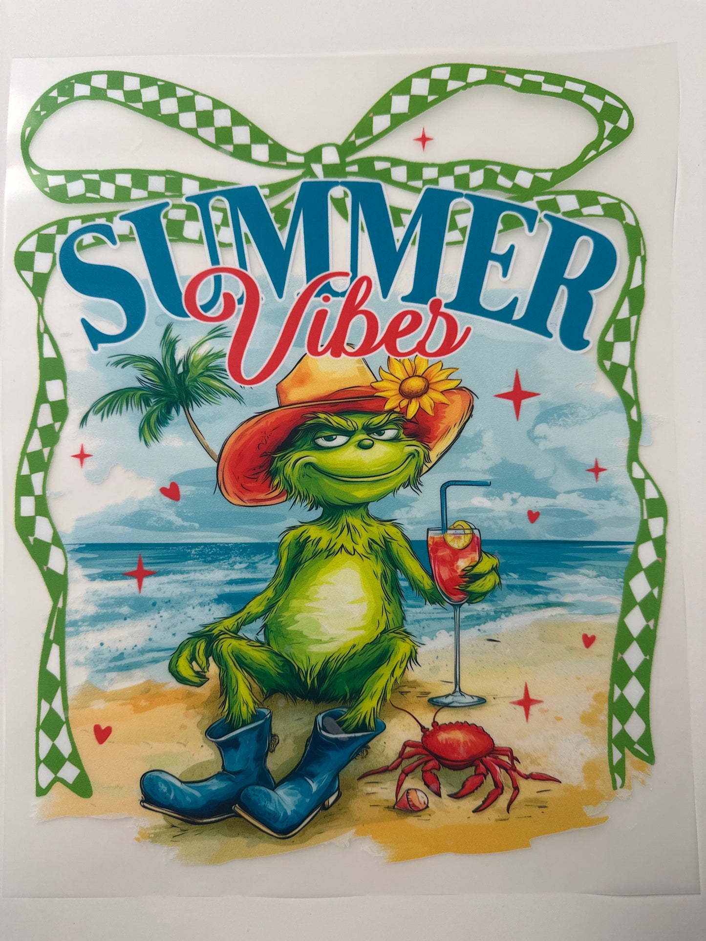Green man summer vibes shirt transfer