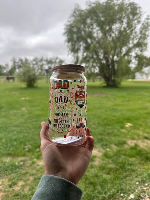 Dad Glass Tumbler