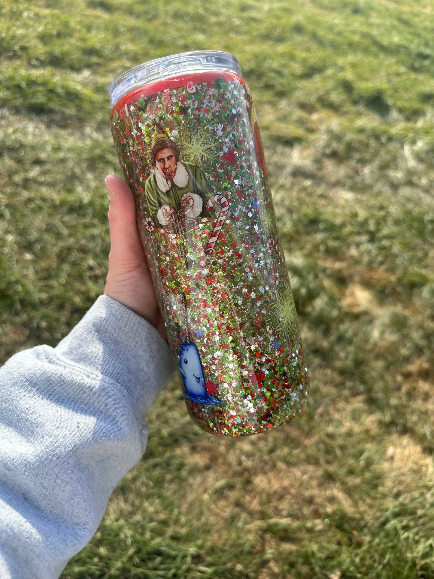 30 ounce Skinny Merry Christmas Elf Epoxy Tumbler