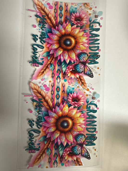 Flower Grandma Cup Wrap