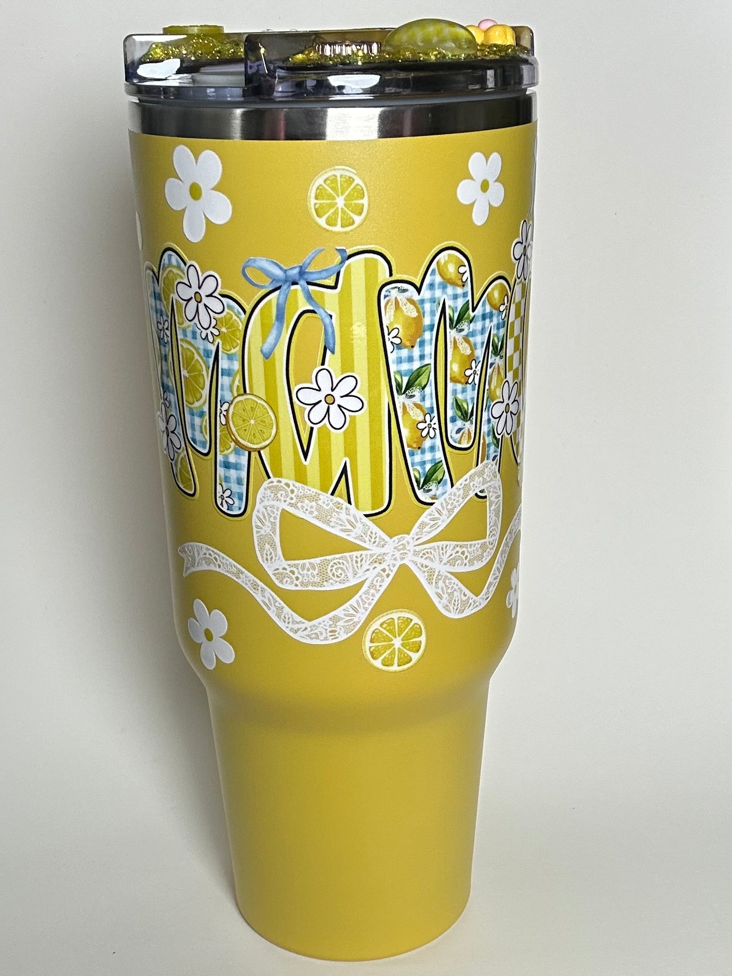 40 ounce Yellow Lemon Mama Tumbler