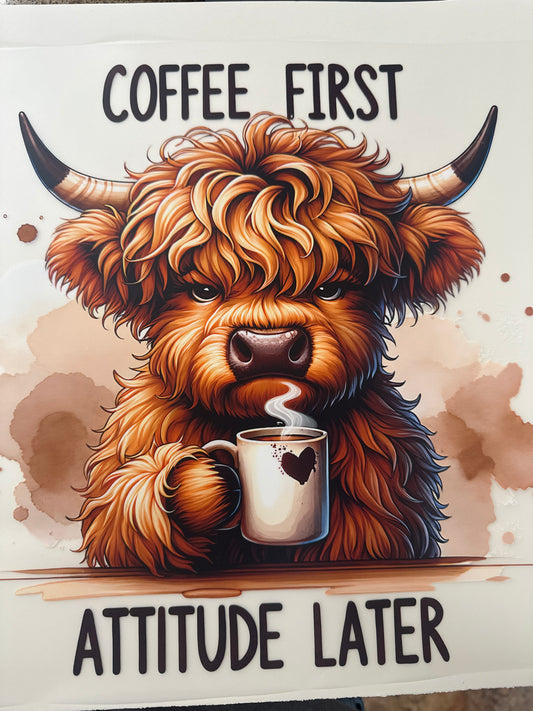 Coffee First Shirt Transfer