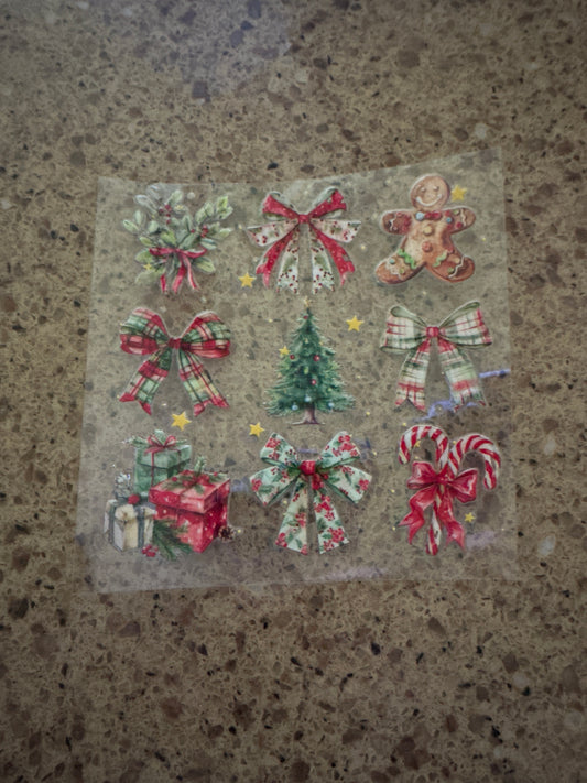 Vintage Christmas Decal