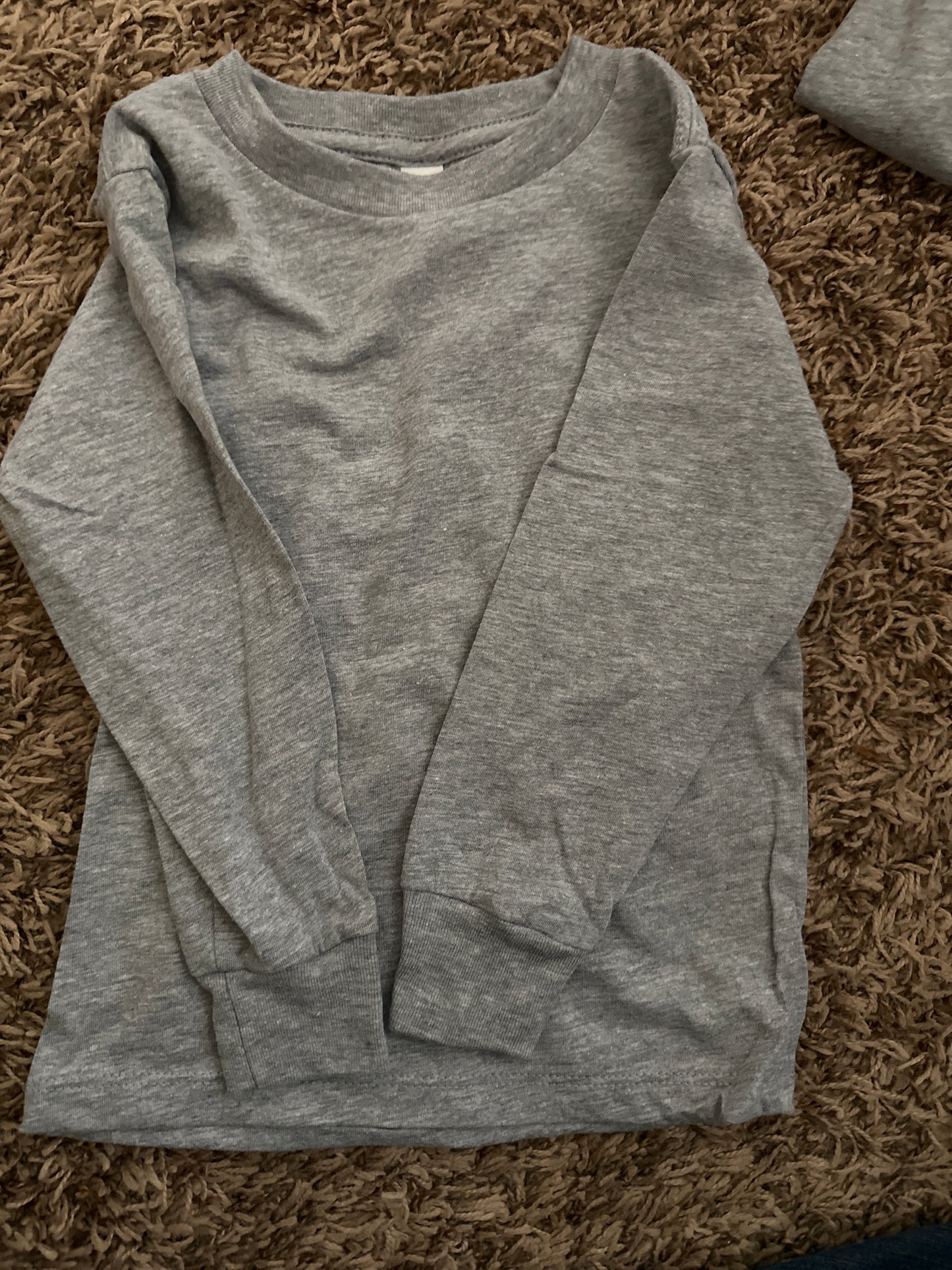 Bella Canvas Kid’s Long Sleeve Shirt Heather Grey