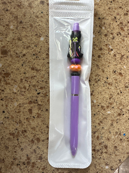 Halloween Witch Purple Pen
