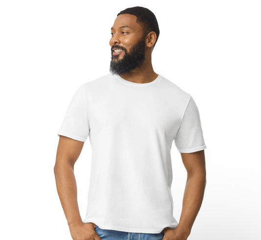 White T-Shirt Gildan SoftStyle