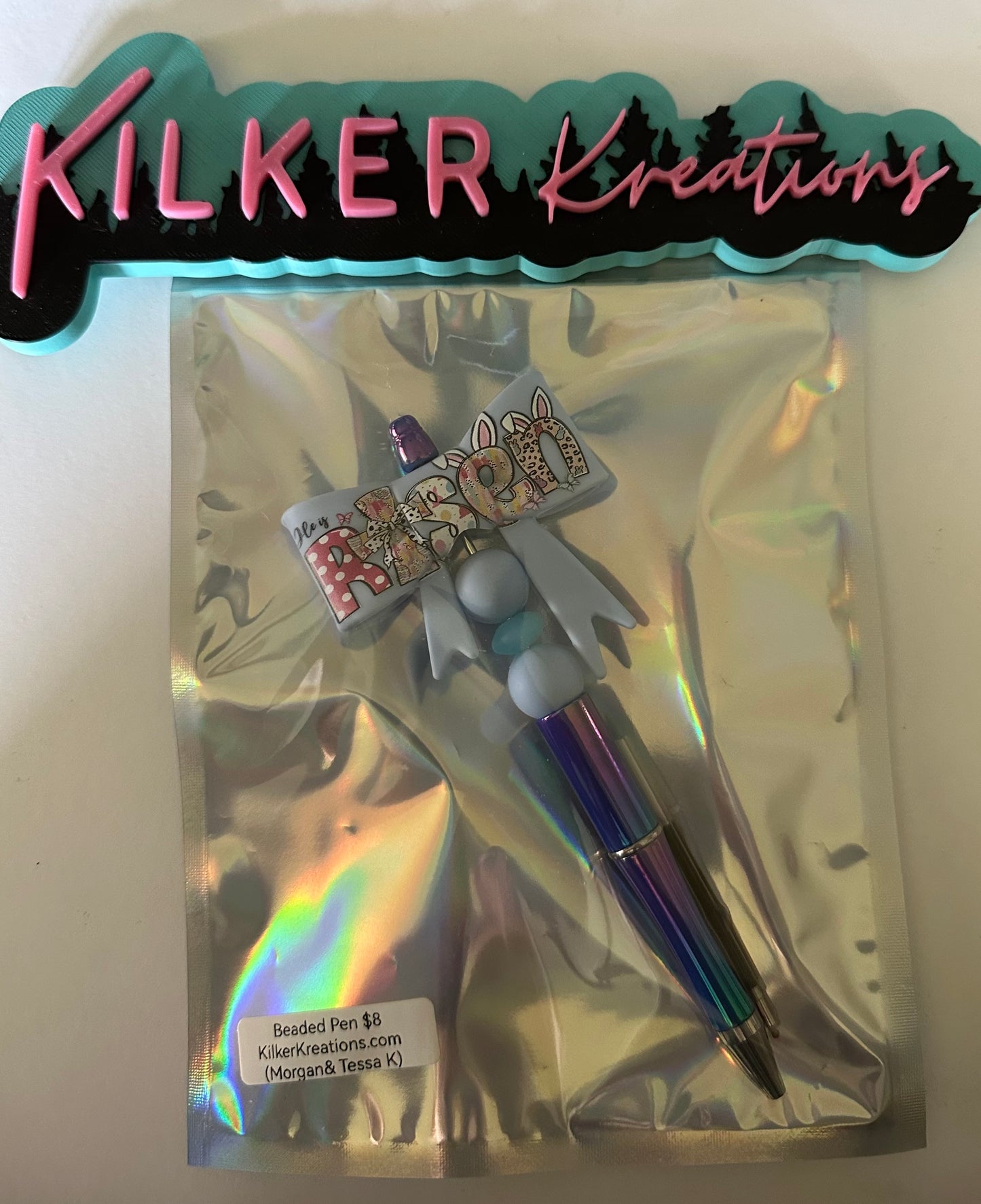 Risen Bow Beaded Pen