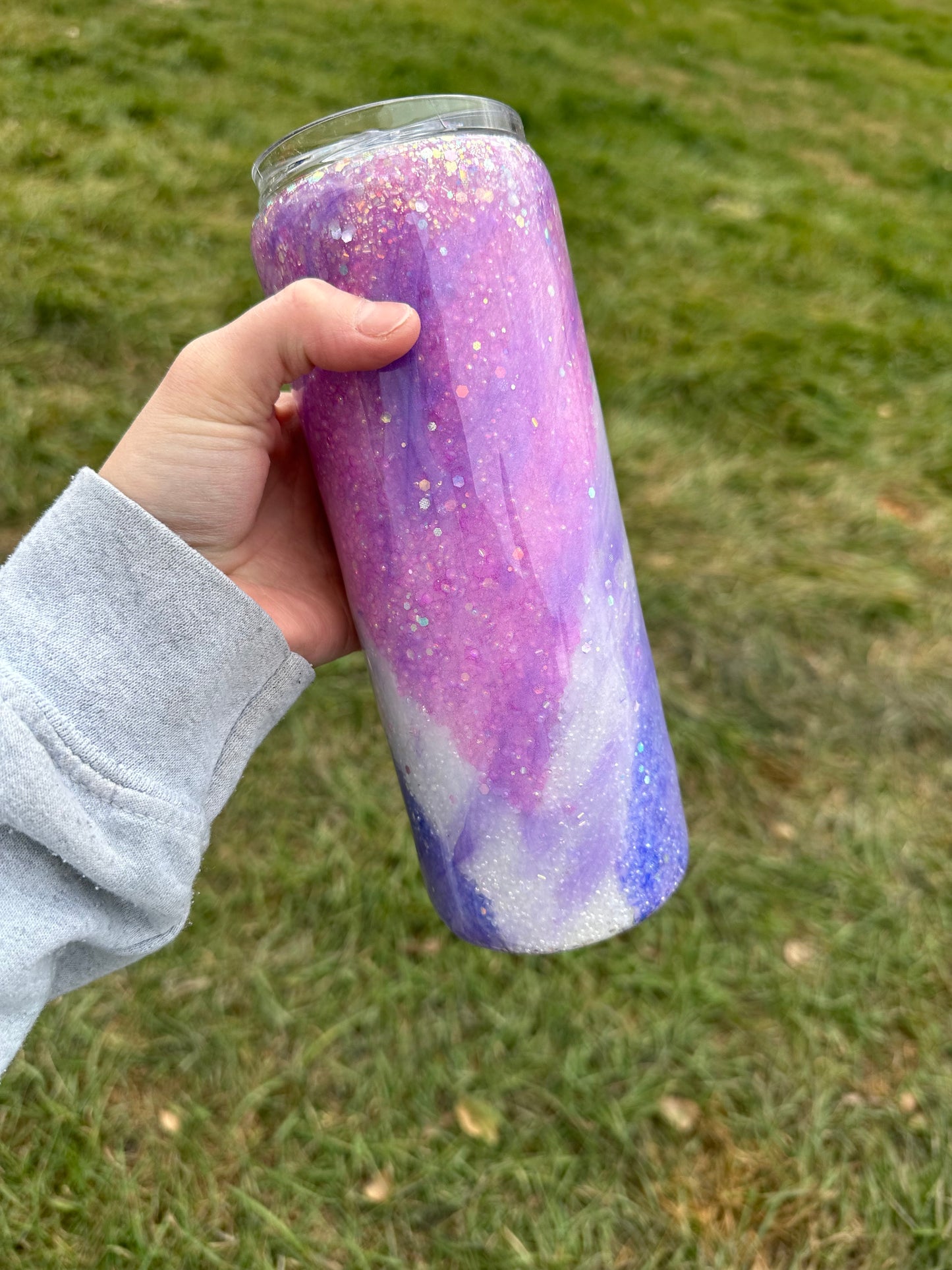 20 ounce Skinny Milky Way Epoxy Tumbler