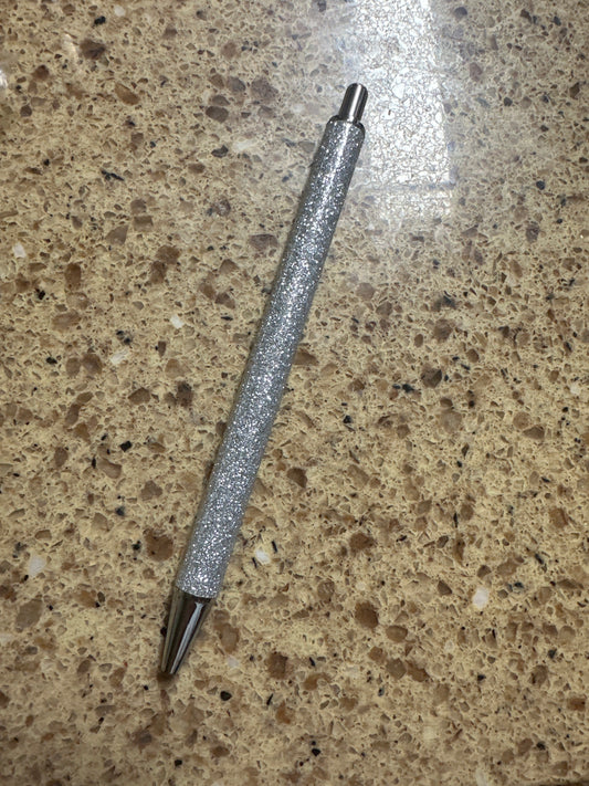 Silver Glitter Pen