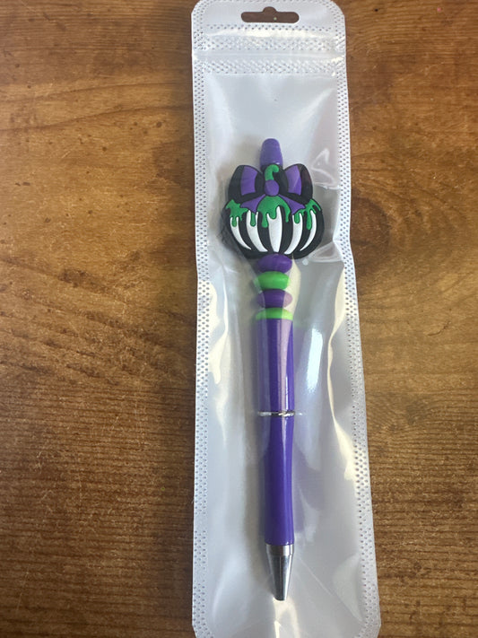 Green and Purple Pumpkin Pen