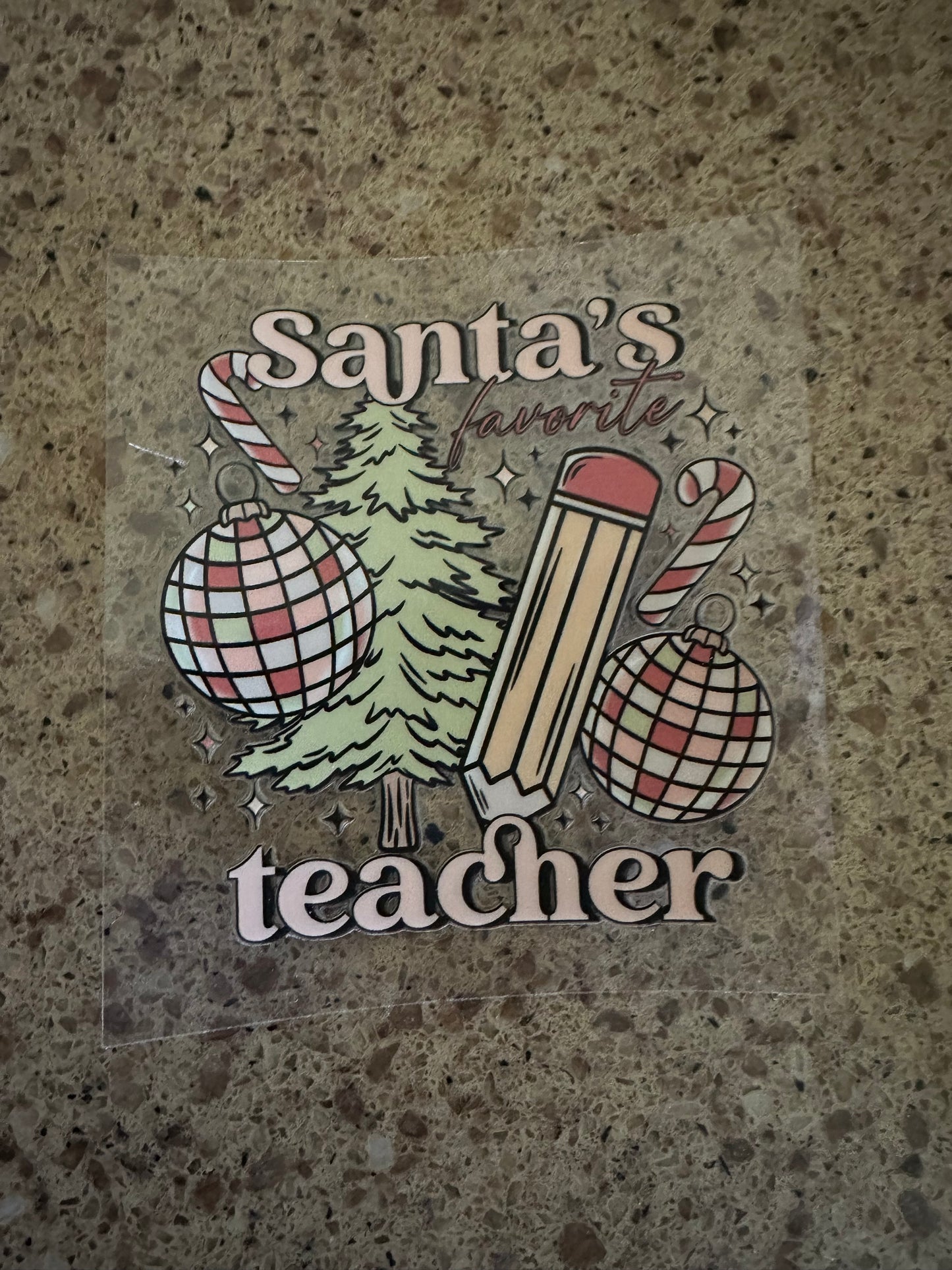 Santa’s Favorite Teacher Decal