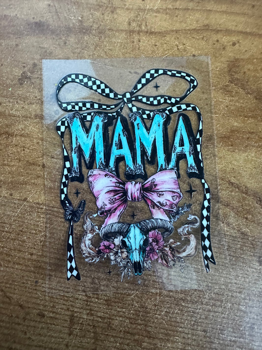 Mama Skull Decal