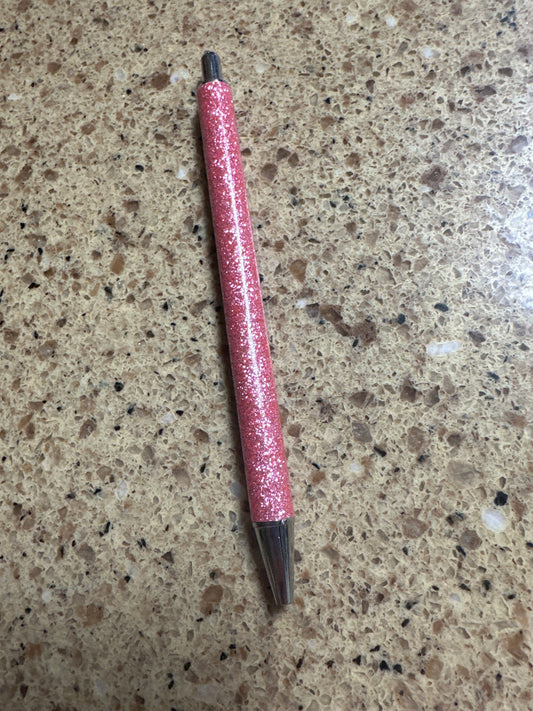 Soft Pink Glitter Pen