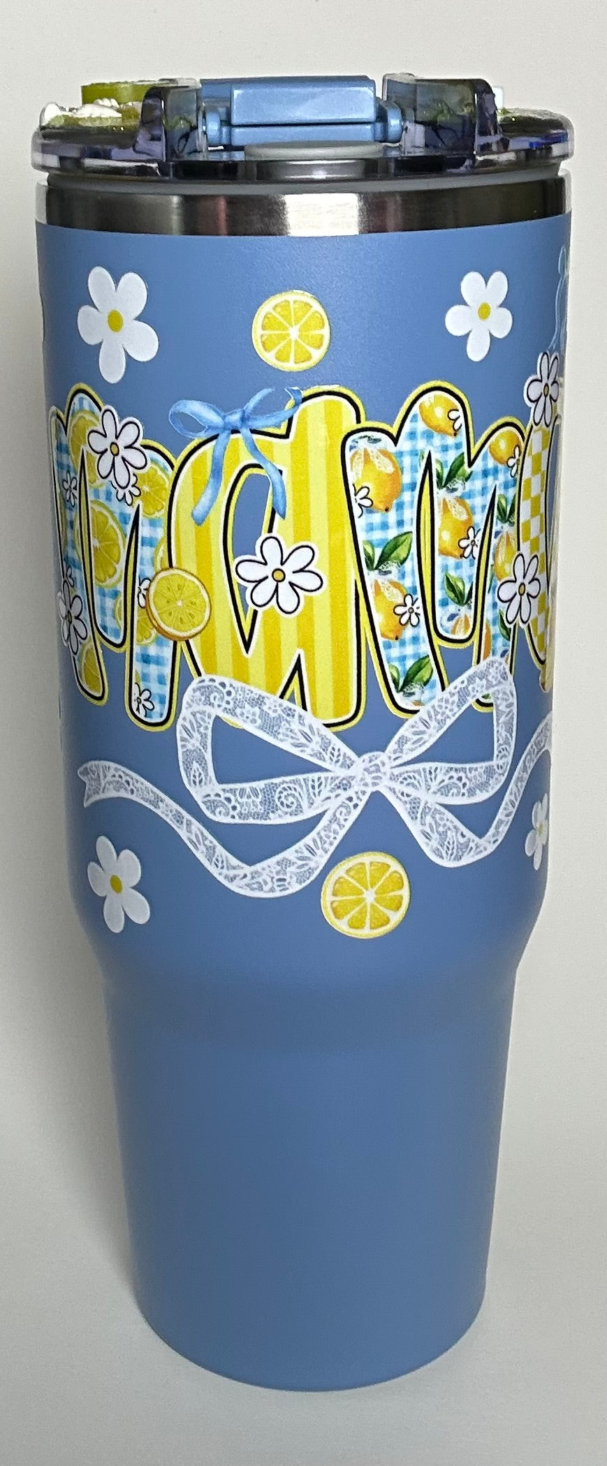 30 ounce Steel Blue Mama Lemon Tumbler
