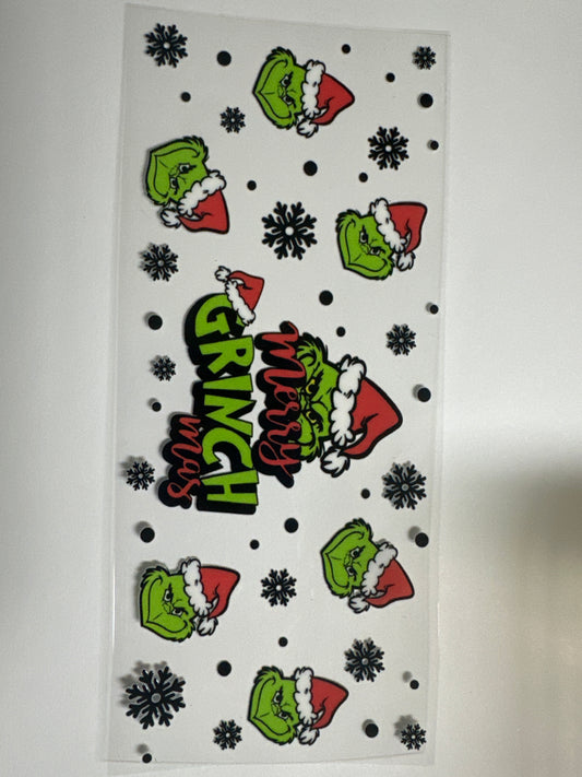 Green Guy Christmas Cup Wrap