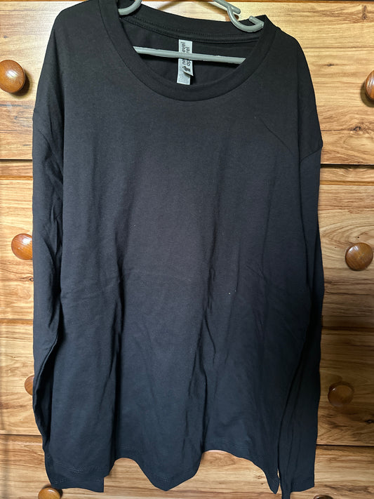 Next Level Black Long Sleeve Shirt