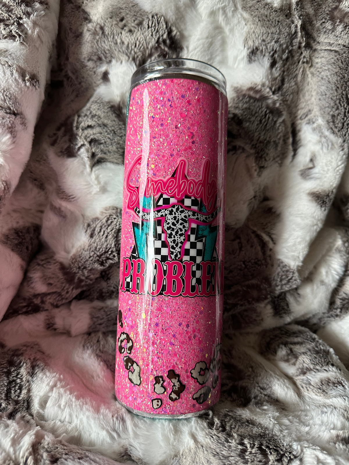 30 ounce someone’s problem western tumbler