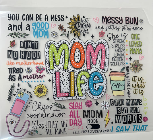 Mom Life Shirt Transfer
