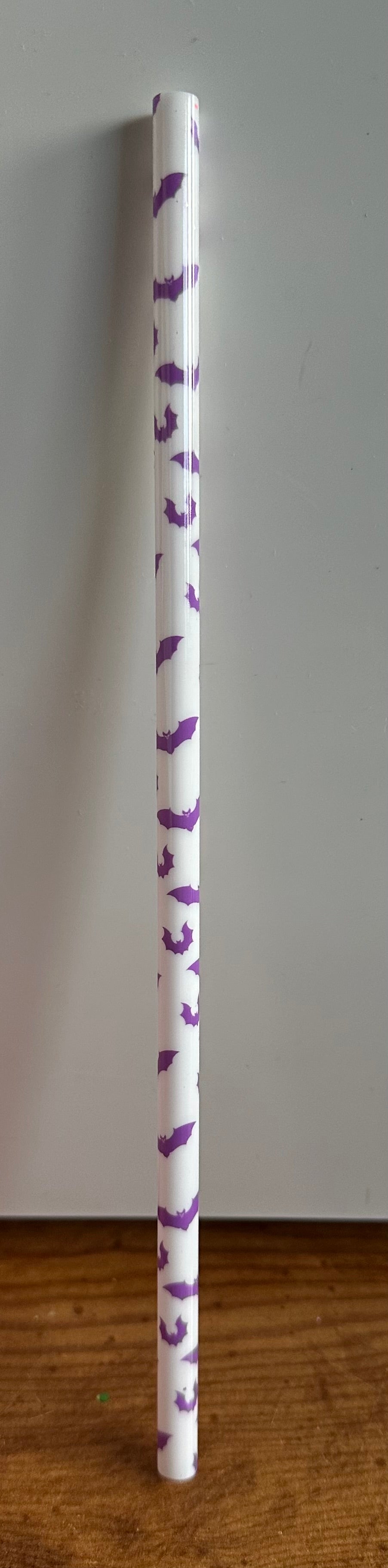 Purple Bat Straw