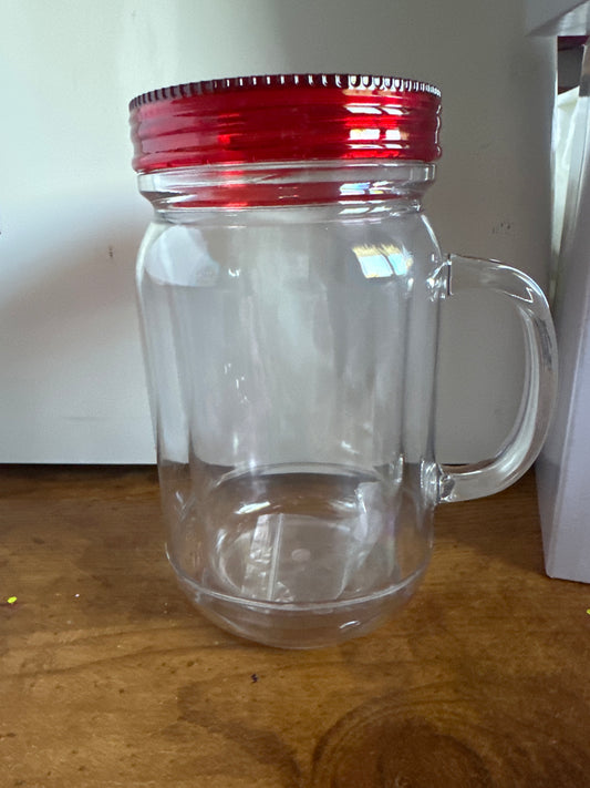 Red Lid Mug 20 ounce