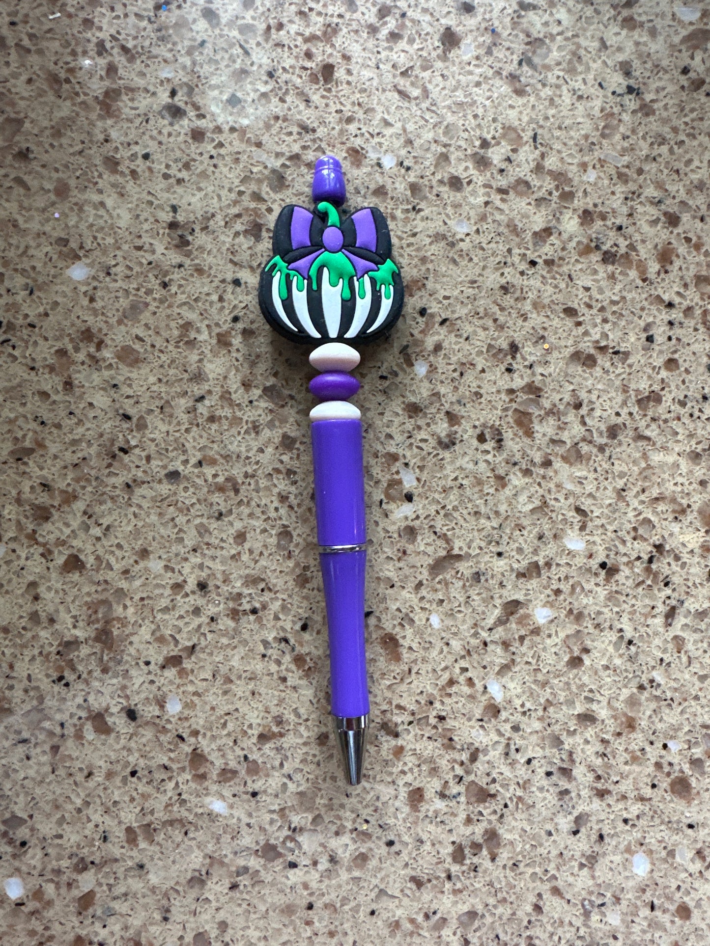 Purple and Green Pumpkin Pen