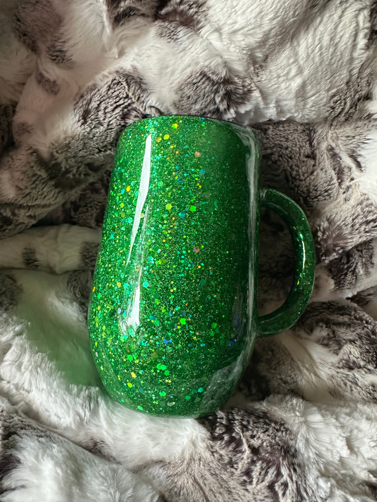 16 ounce green man Christmas tumbler