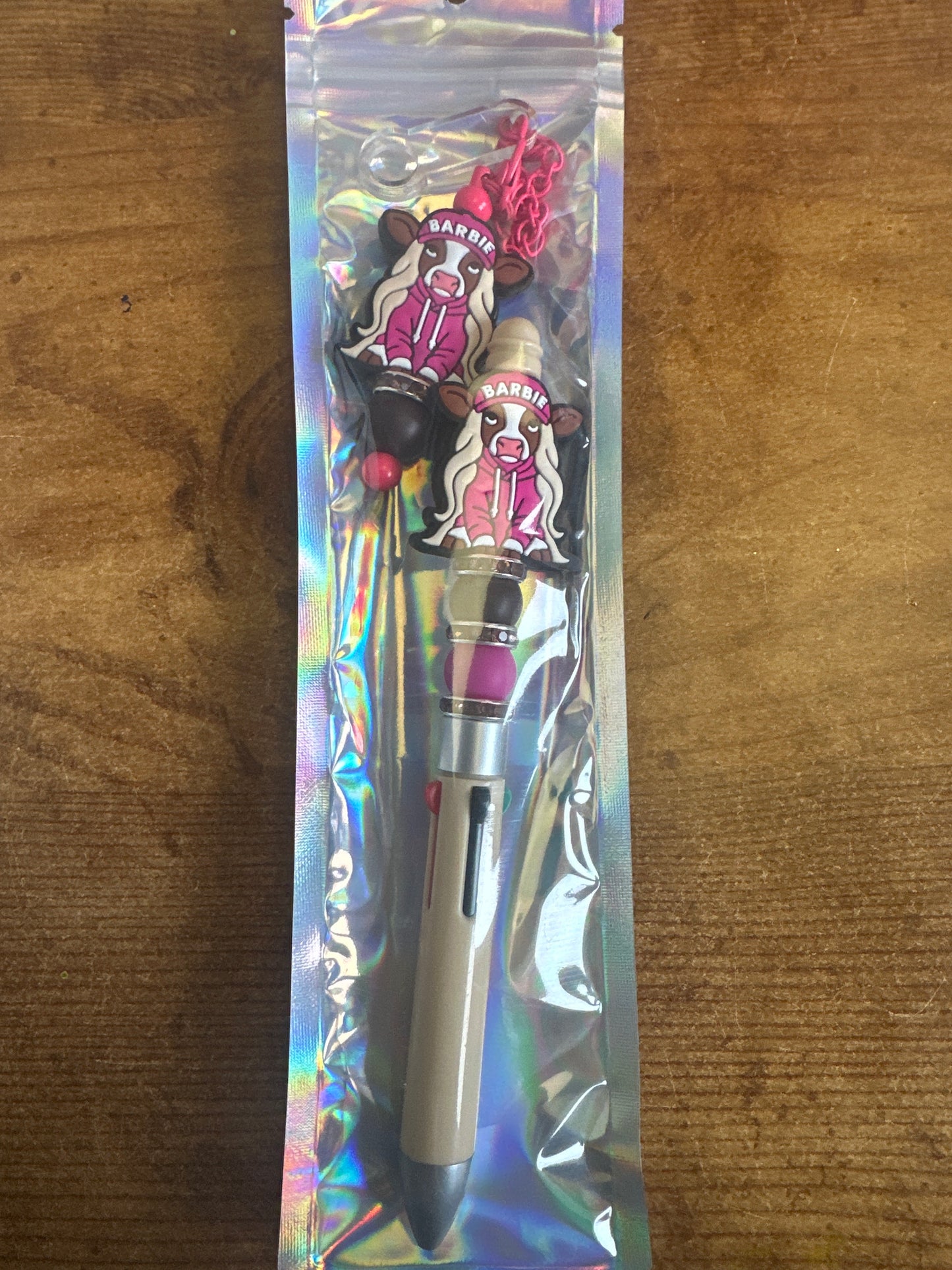 B. Heifer Pen and Straw Charm Set