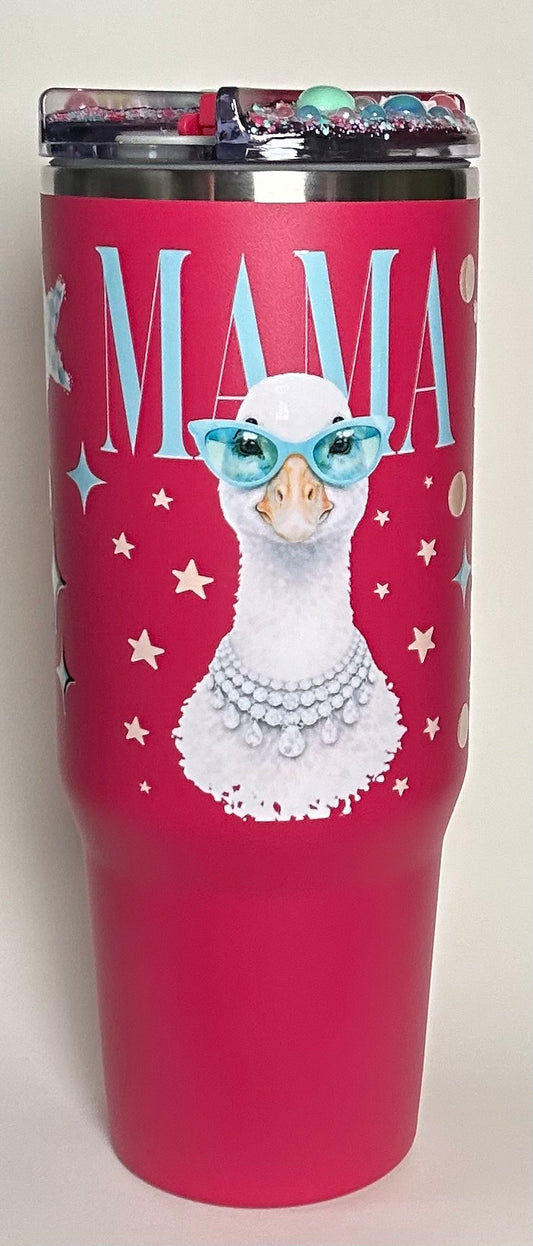 30 ounce Hot Pink Mama Goose Tumbler