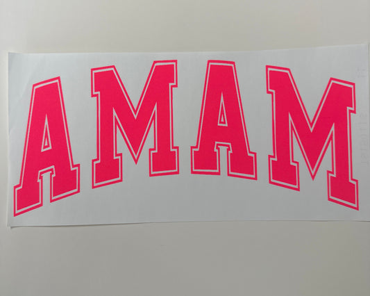 Neon Pink Mama Shirt Transfer