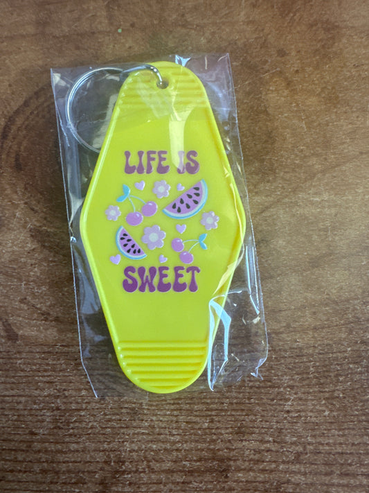 Life is Sweet Keychain