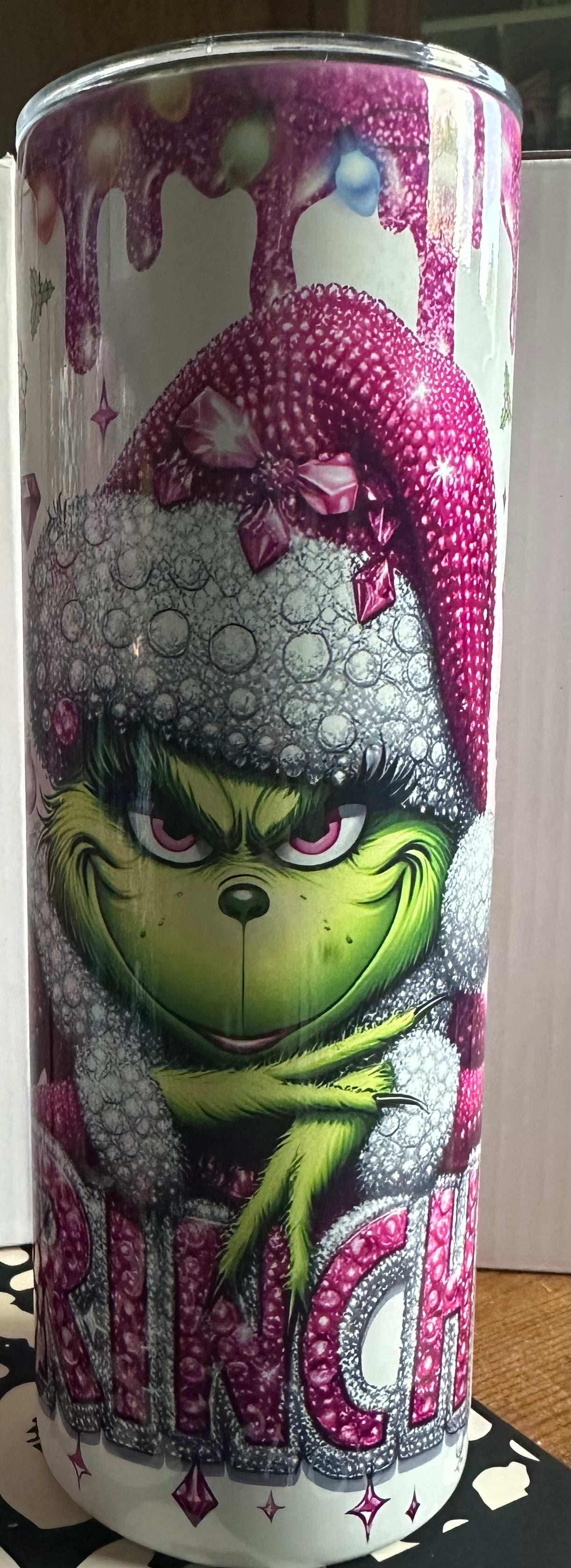 Pink Green Guy Stainless Steel Tumbler 20 ounce