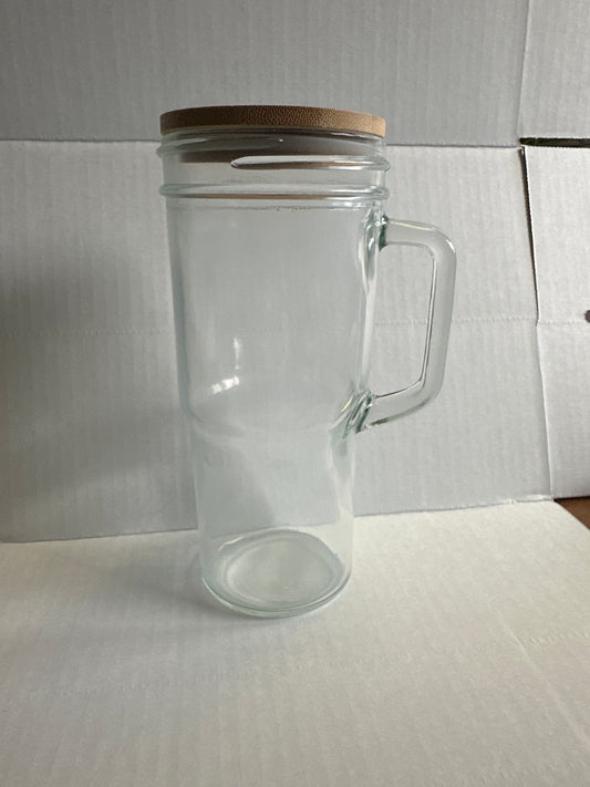 Glass handled Tumbler- decal only