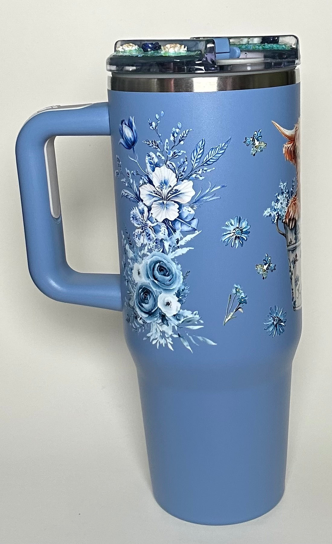 30 ounce Steel Blue Heifer Tumbler