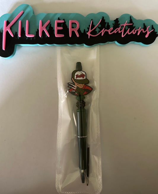 Halloween Green Beaded Pen
