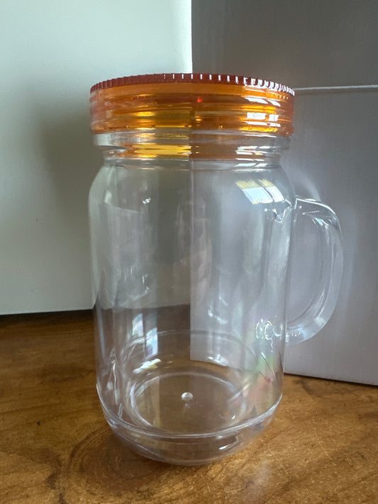 20 ounce Acrylic Snowglobe Mug Yellow/Golden