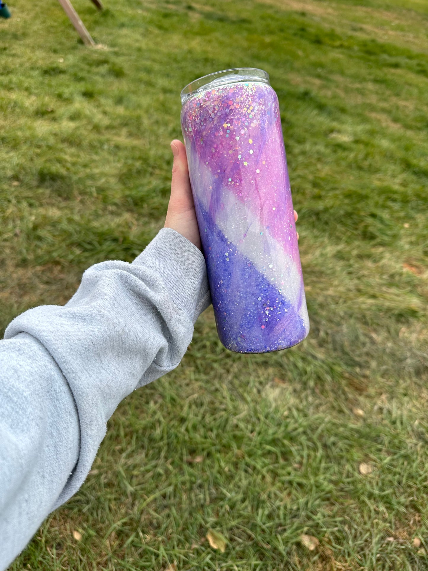 20 ounce Skinny Milky Way Epoxy Tumbler