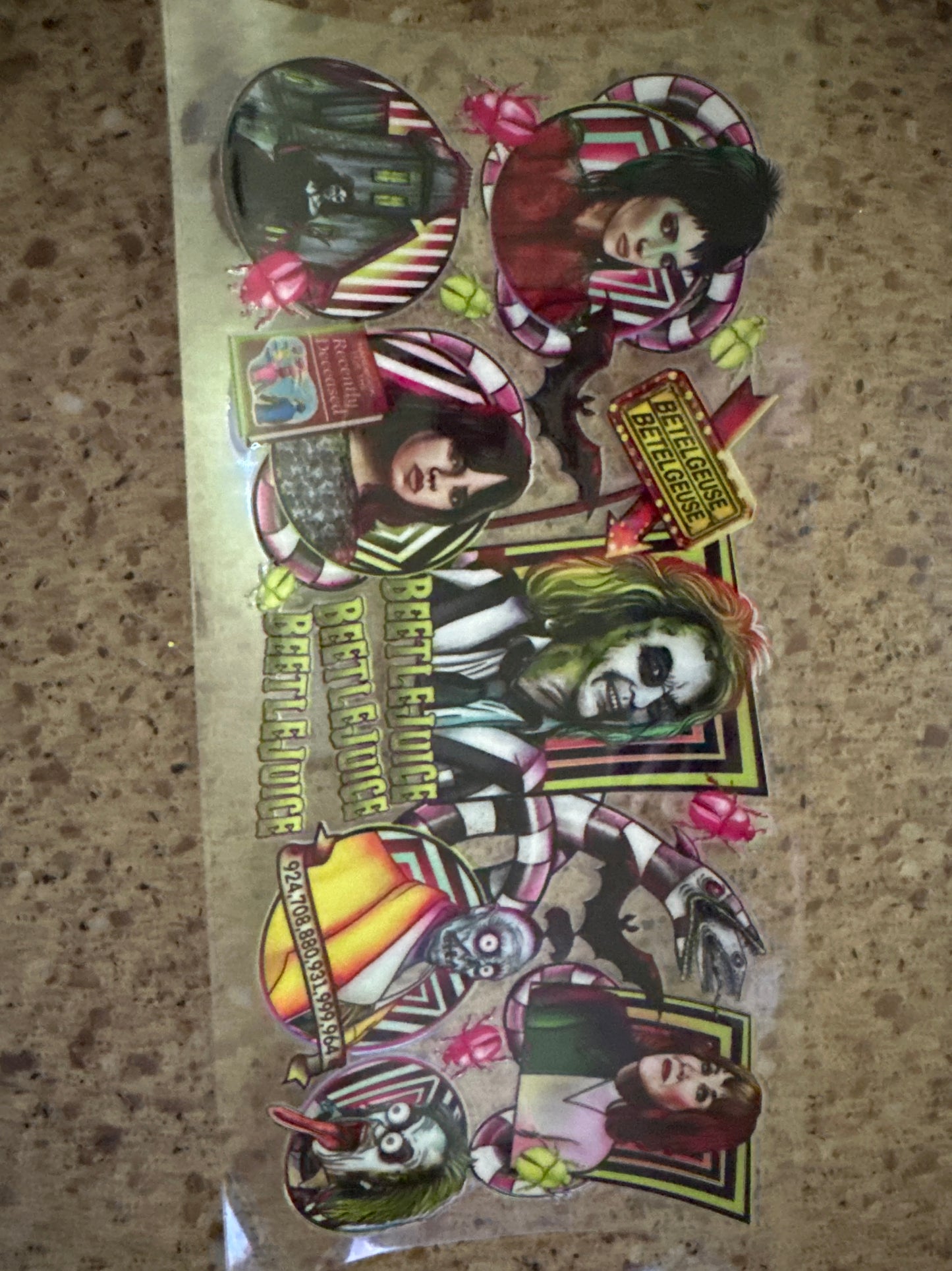Beetlejuice cup wrap