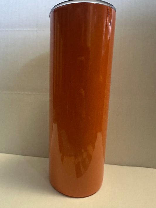 Orange Stainless Steel 20 ounce Tumbler