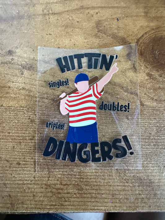 Hittin Dingers Decal