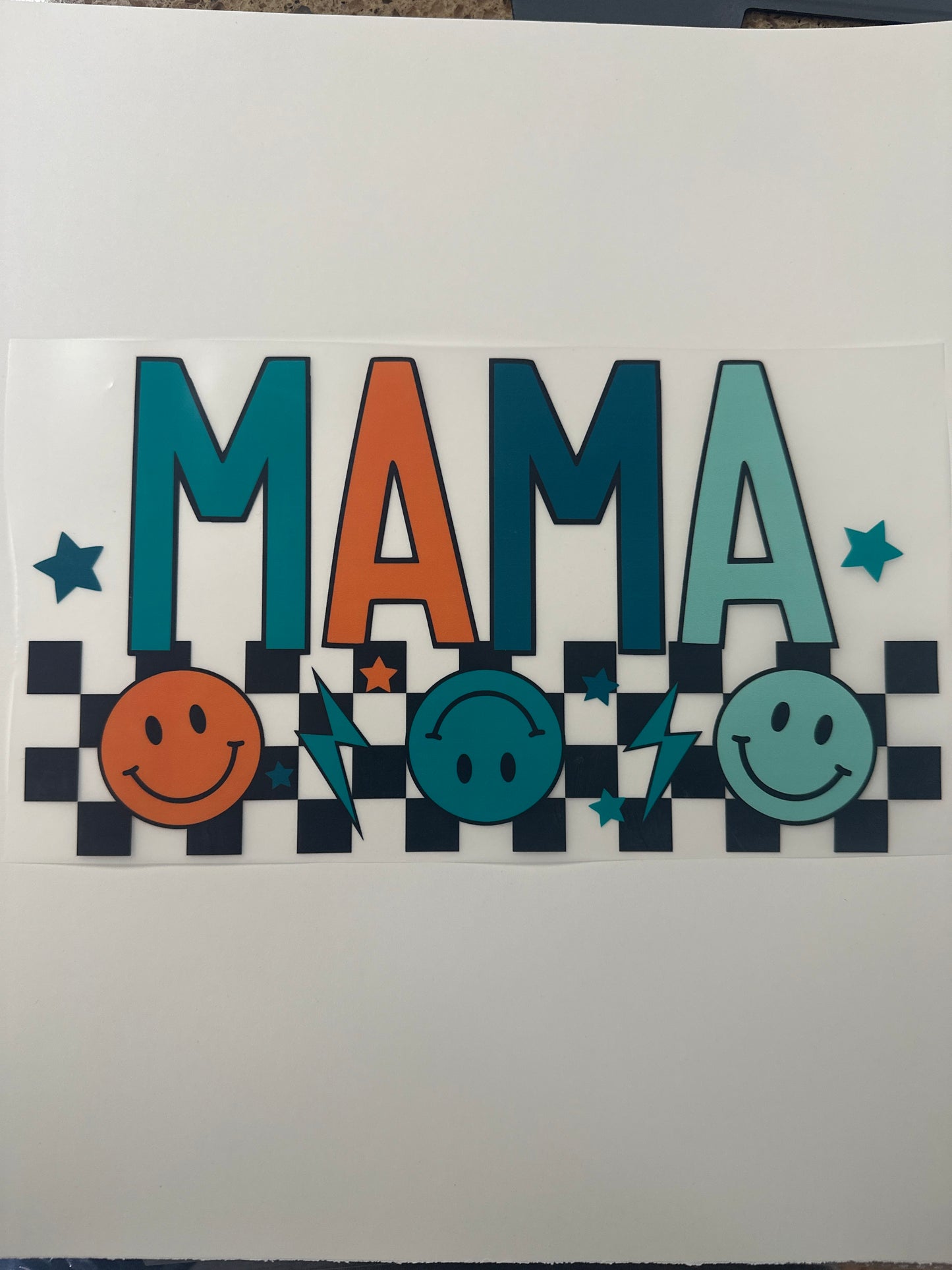 Checkered Mama Shirt Transfer