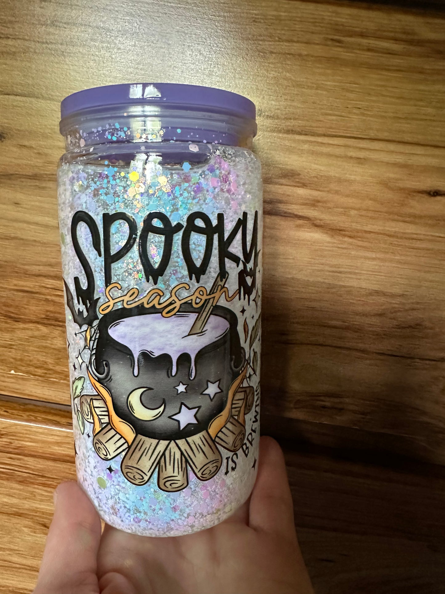 Spooky Season 16 ounce Suspended Tumbler