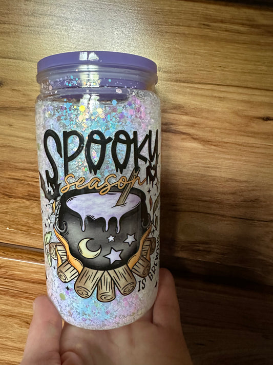 Spooky Season 16 ounce Suspended Tumbler