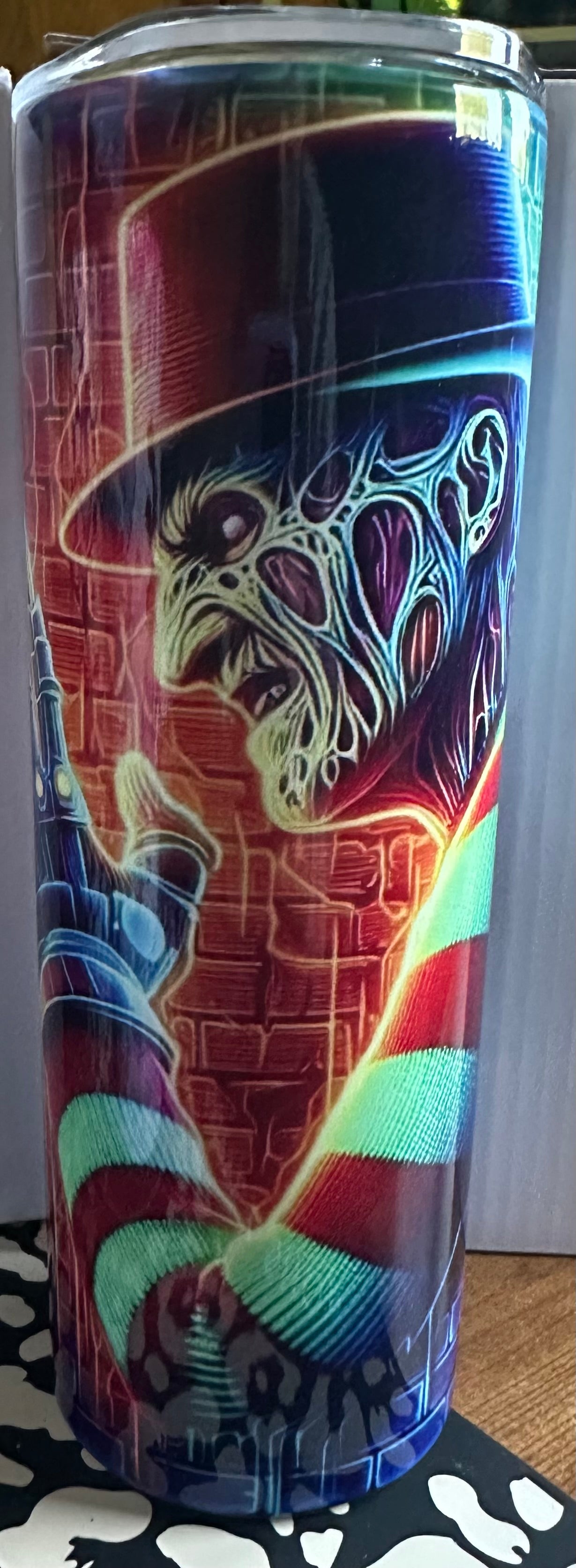 Stainless Steel 20 ounce Tumbler-Freddy Halloween