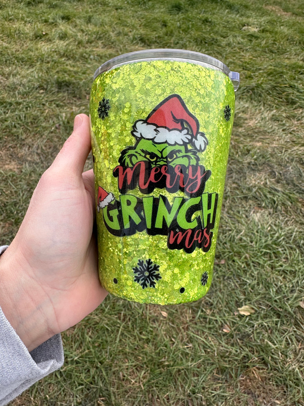 Merry Greenmas Epoxy Kid’s 12 ounce Tumbler
